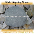 Slate garden stepping stone, landscaping stepping stones, round decorative garden stepping